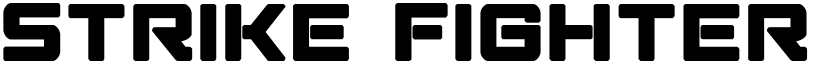 Strike Fighter Bold Bold font