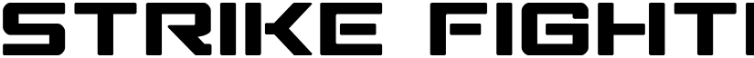 Strike Fighter Expanded Expanded font