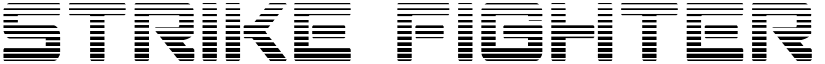 Strike Fighter Gradient Regular font