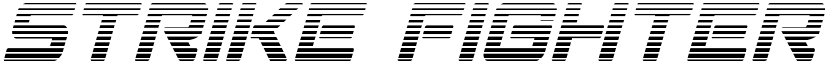 Strike Fighter Gradient Italic Regular font