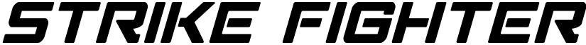 Strike Fighter Italic Italic font