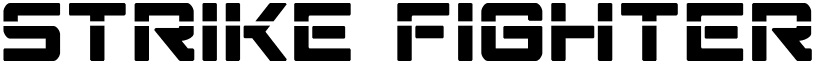 Strike Fighter Laser Regular font
