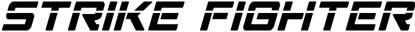 Strike Fighter Laser Italic Italic font
