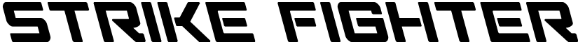 Strike Fighter Leftalic Italic font
