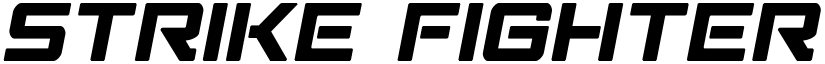 Strike Fighter Semi-Italic Semi-Italic font