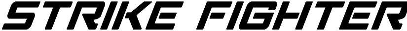 Strike Fighter Super-Italic Italic font