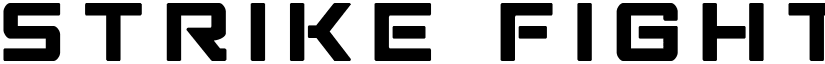 Strike Fighter Title Regular font