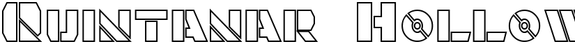 Quintanar Hollow Regular font