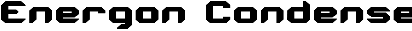 Energon Condensed Regular font