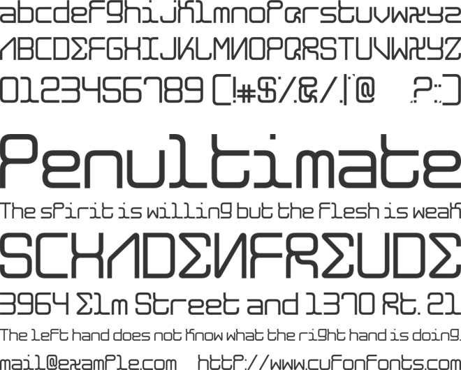 alghorie neue font preview