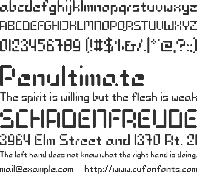 CyberSystem2-3 font preview