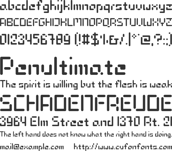 CyberSystem2-3 font preview
