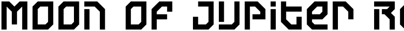 Moon of Jupiter Regular font