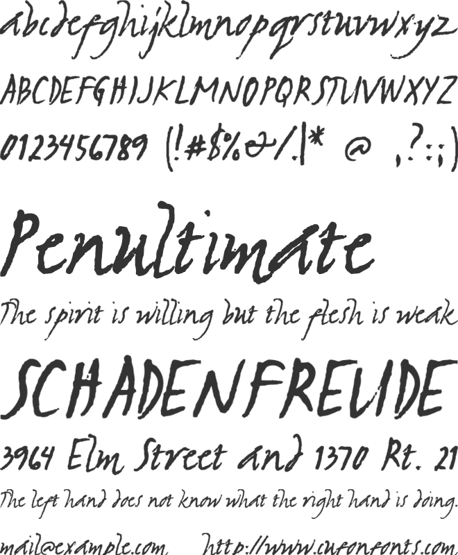 Sulatko font preview