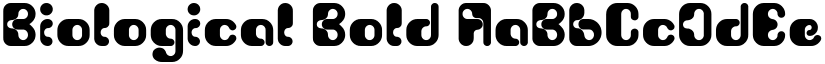 Biological Bold font