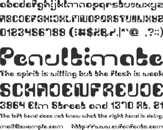 Biological font preview