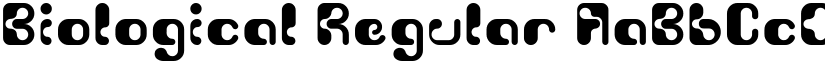 Biological Regular font