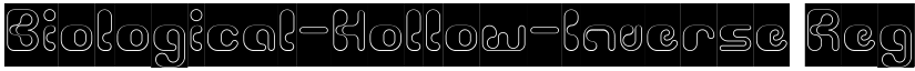 Biological-Hollow-Inverse Regular font