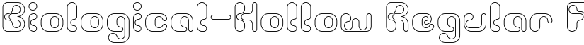 Biological-Hollow Regular font