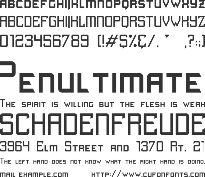 Quick Junky font preview
