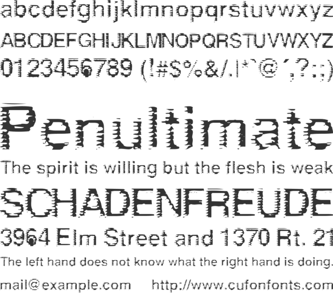 deRez font preview