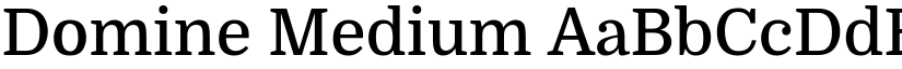 Domine Medium font