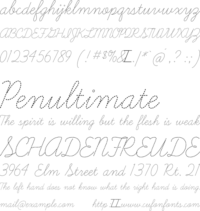 Learning Curve BV font preview