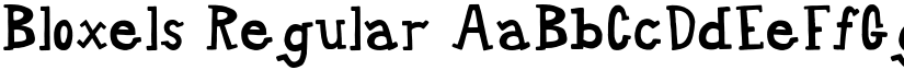 Bloxels Regular font