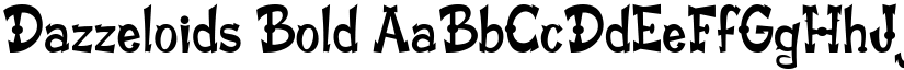 Dazzeloids Bold font