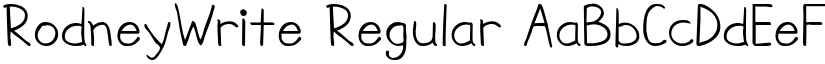 RodneyWrite font download