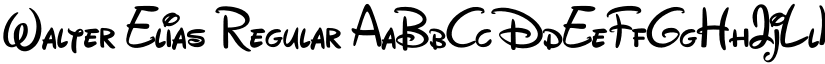 Walter Elias Regular font