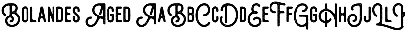 Bolandes Aged font