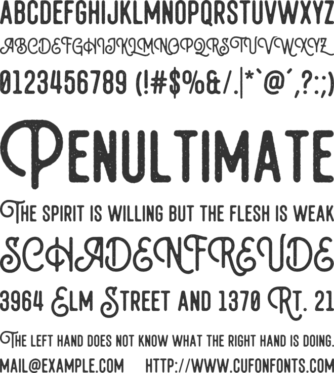 Bolandes font preview