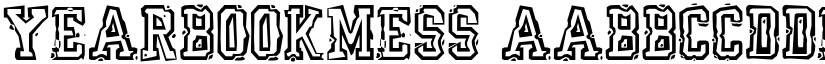 YearBookMess font