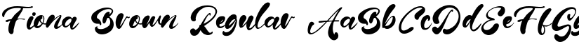 Fiona Brown Regular font