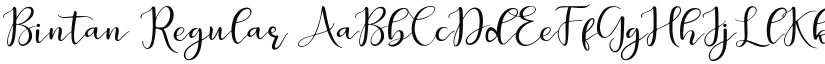 Bintan Regular font