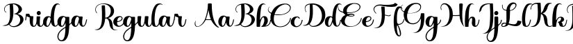 Bridga Regular font