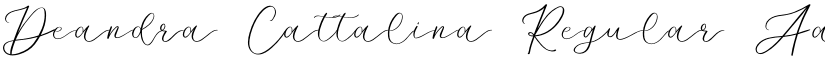 Deandra Cattalina Regular font