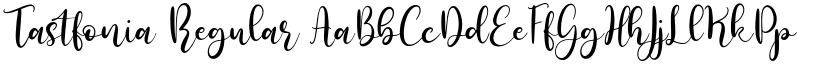 Tastfonia Regular font