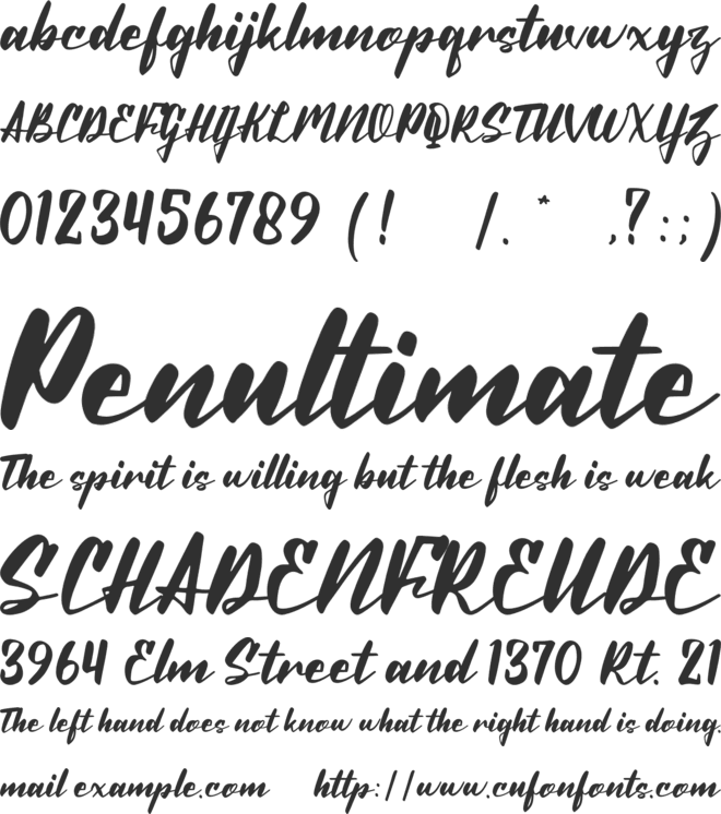 Beastiny font preview