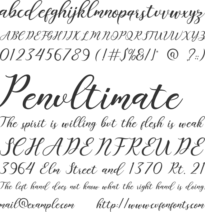 good thing font preview