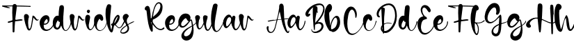 Fredricks font download