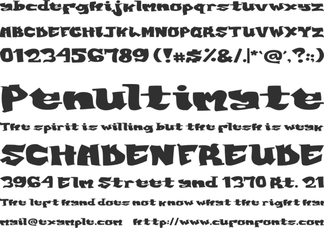 BASES font preview
