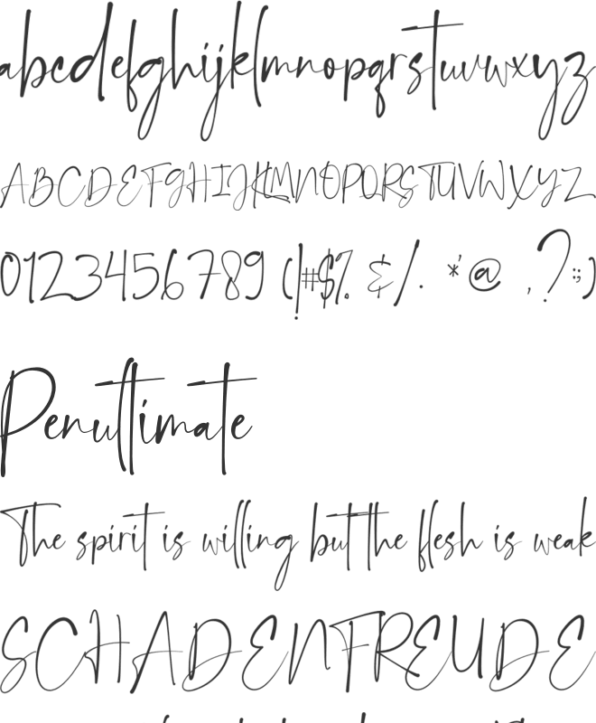 Bandetta font preview