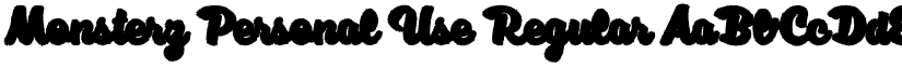 Monsterz Personal Use Regular font