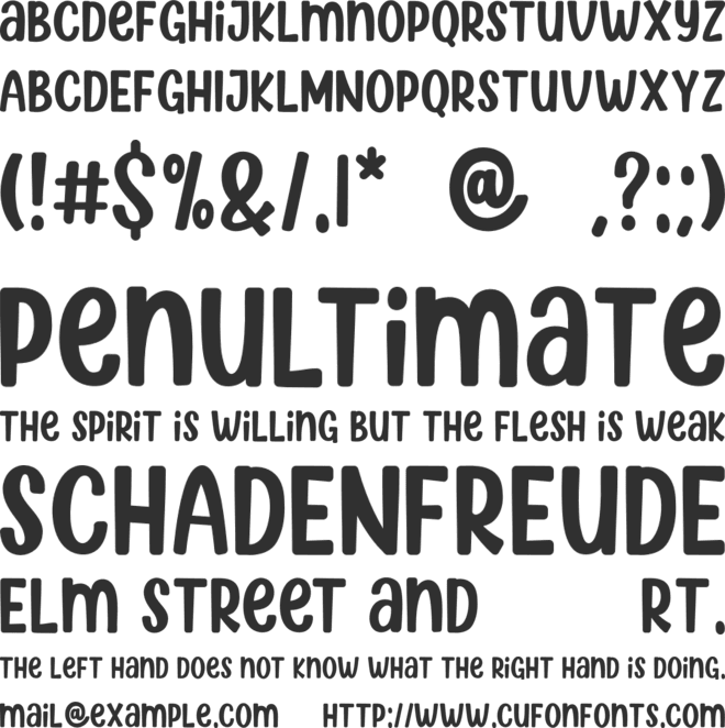 Hello Puppy font preview