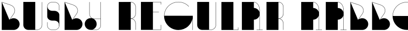 Busby Regular font