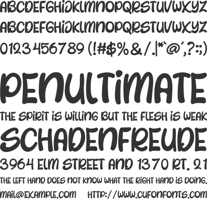 Snowy Miracle font preview