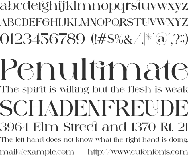 against font preview