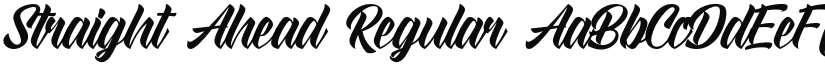 Straight Ahead font download